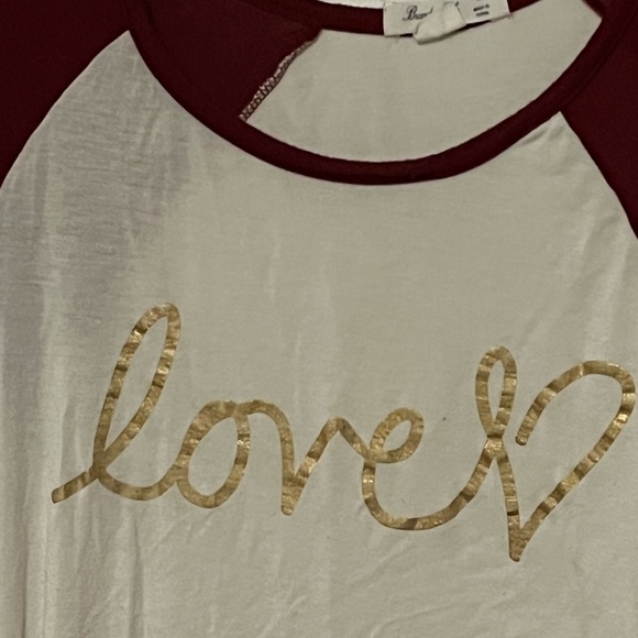 3/ $15 sale Maternity Three Quarter Length Baseball Tee - Picture 2 of 4